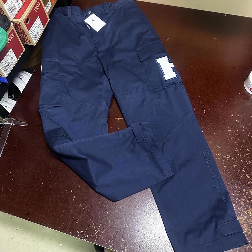 Nike Jordan Howard University Team Issued Navy Cargo Utility Pants FJ9325-419 L
